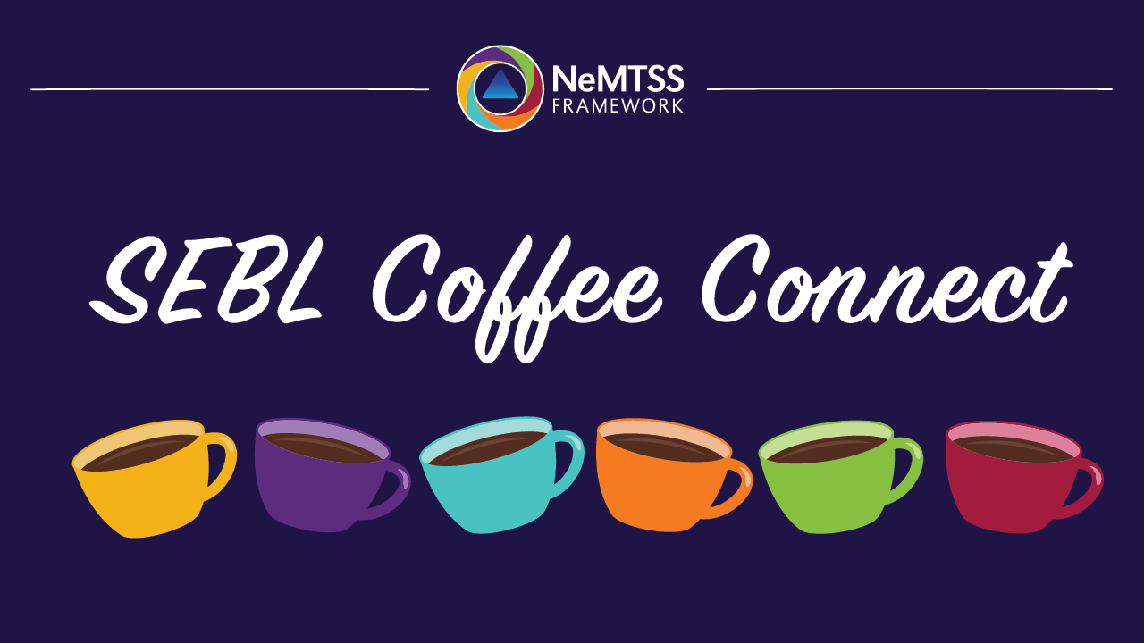 SEBL Coffee Connect with multicolored coffee cups