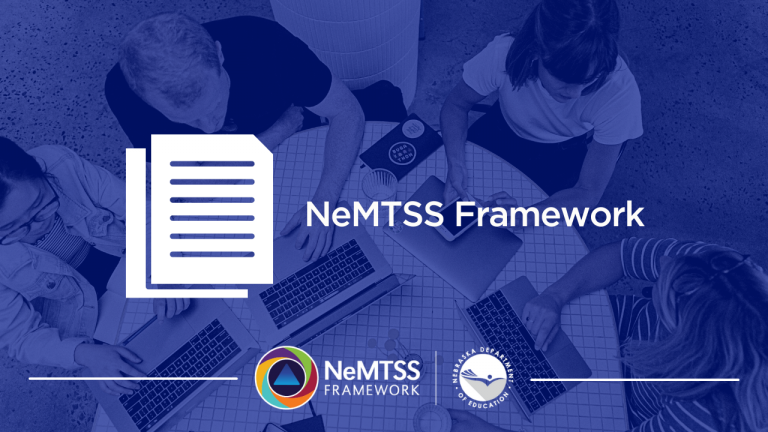 2023 NeMTSS Framework document icon with adults working on laptops
